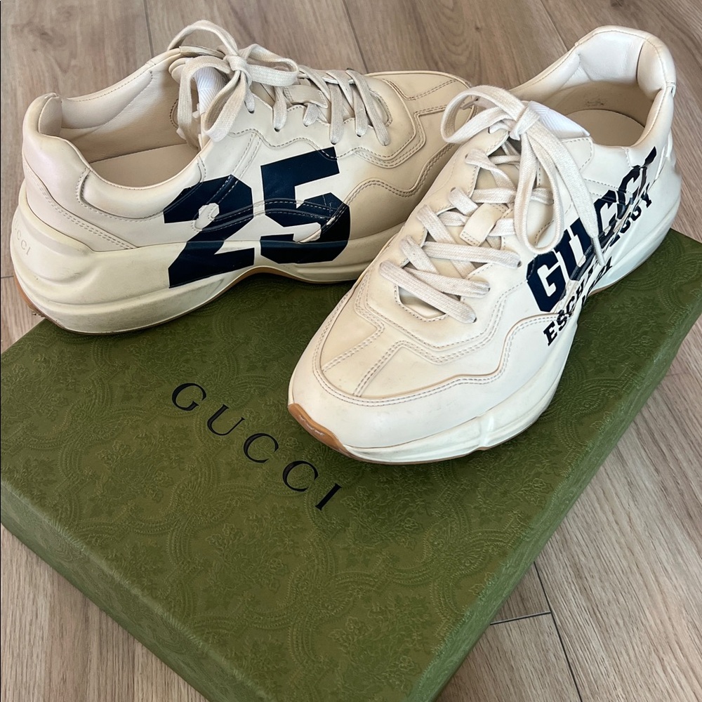 Gucci men’s Rhyton sneaker size 7